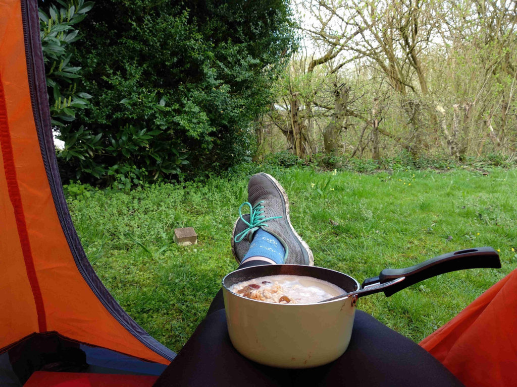 breakfast in the tent